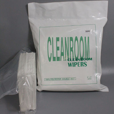 Disposable 165gsm Microfiber 9inch Class 100 Polyester Lint Free Cleaning Dry Wipes