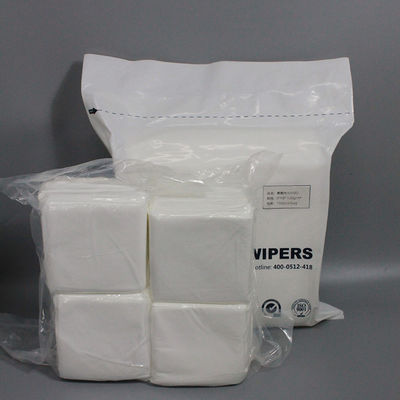 9x9 Cleanroom Paper Industry Factory Price 300pcs Laser Cut Lint Free Polyester Wipes