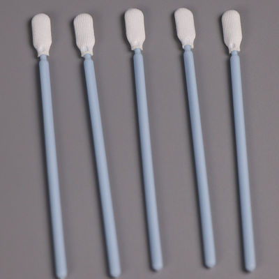 Long Handle Lint Free Microfiber Cleanroom Swabs For Electronics Cleaning