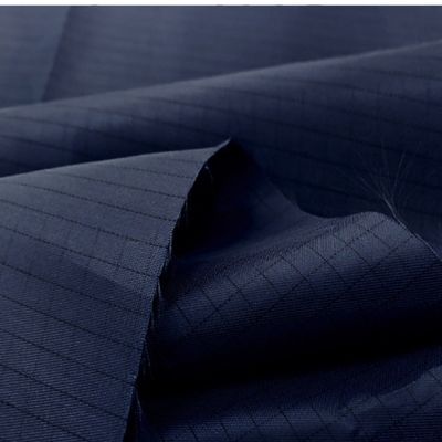 Cleanroom Lint Free Polyester ESD Safety Anti Static Fabric For Lab Clothing
