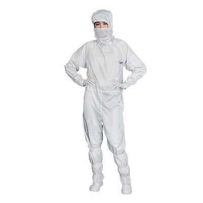 ESD coverall cleanroom clothes Anti-static cleanroom garments ESD clothes supplier from China