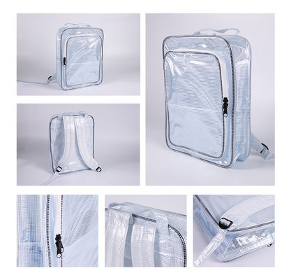 Muti Function Waterproof Anti-Static ESD Clear Grid Backpack For Clean Room