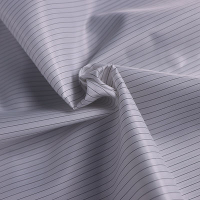 Washable Dust-proof Anti-static ESD Polyester Fabric With 2.5mm Stripe Conductive Wire