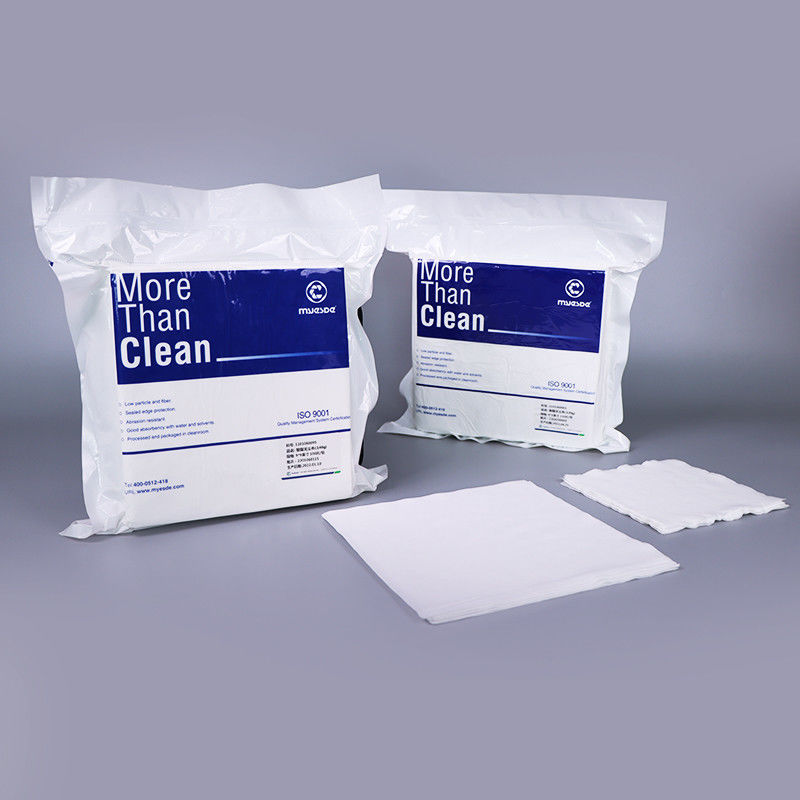 Two Layer Cleanroom Polyester Wipes Class 100 9 Inch LCD TV 140g