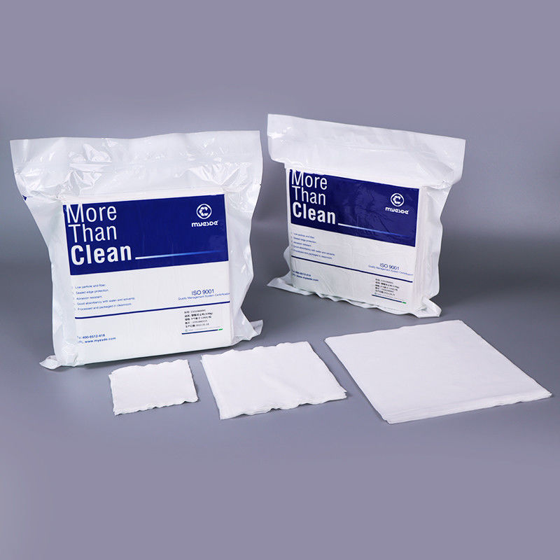 Two Layer Cleanroom Polyester Wipes Class 100 9 Inch LCD TV 140g