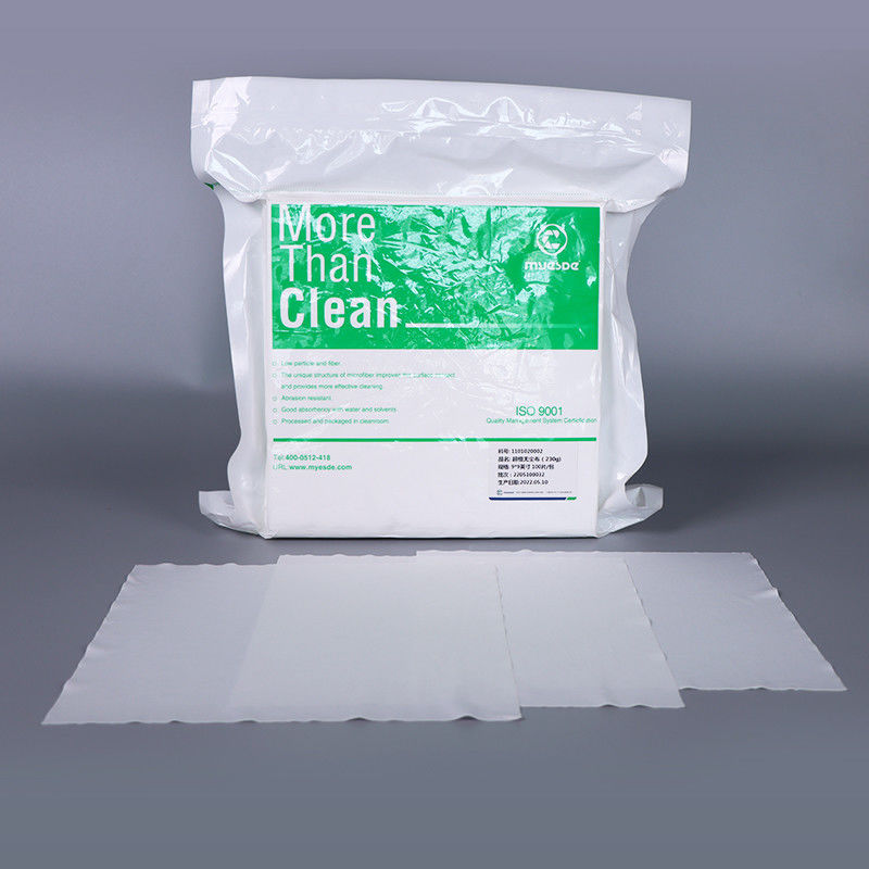 9 Inch 110gsm Cleanroom Microfiber Wipes Knit Clean Screen Wipes