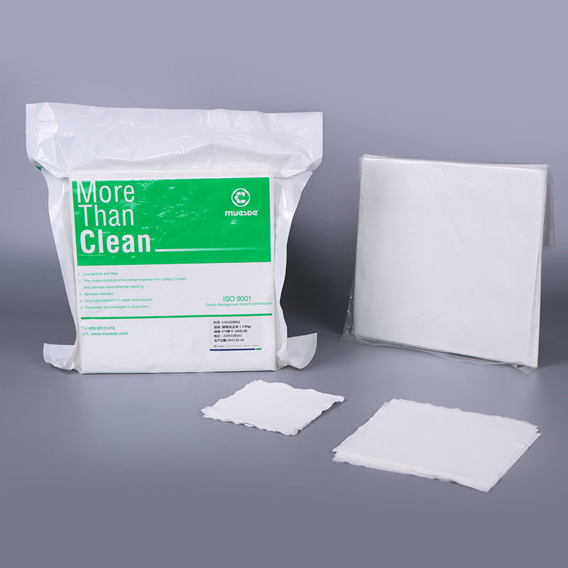 9 Inch Disposable Microfiber Wipes 230gms Class 10 PCB Cleaning Wipes Sealed Lint Free