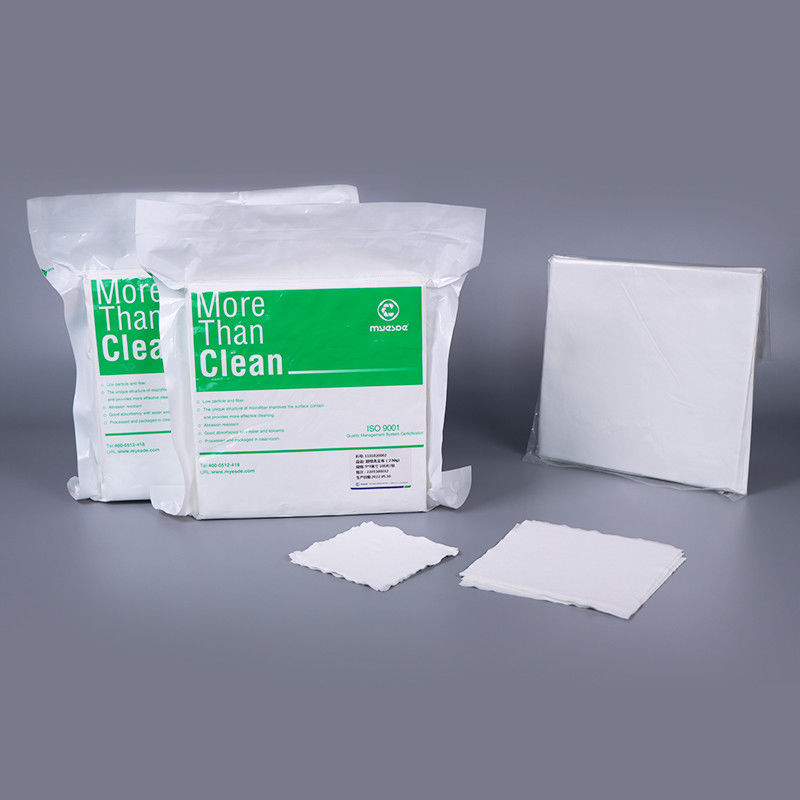 9 Inch Disposable Microfiber Wipes 230gms Class 10 PCB Cleaning Wipes Sealed Lint Free