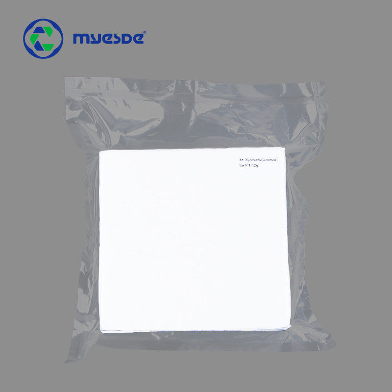 9 Inch Disposable Microfiber Wipes 230gms Class 10 PCB Cleaning Wipes Sealed Lint Free