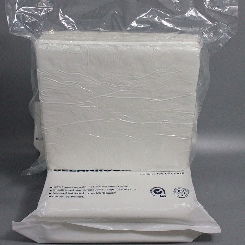 Cellulose Polyester Cleanroom Paper Nonwoven White Low Lint Wipes For Cleaning Lab