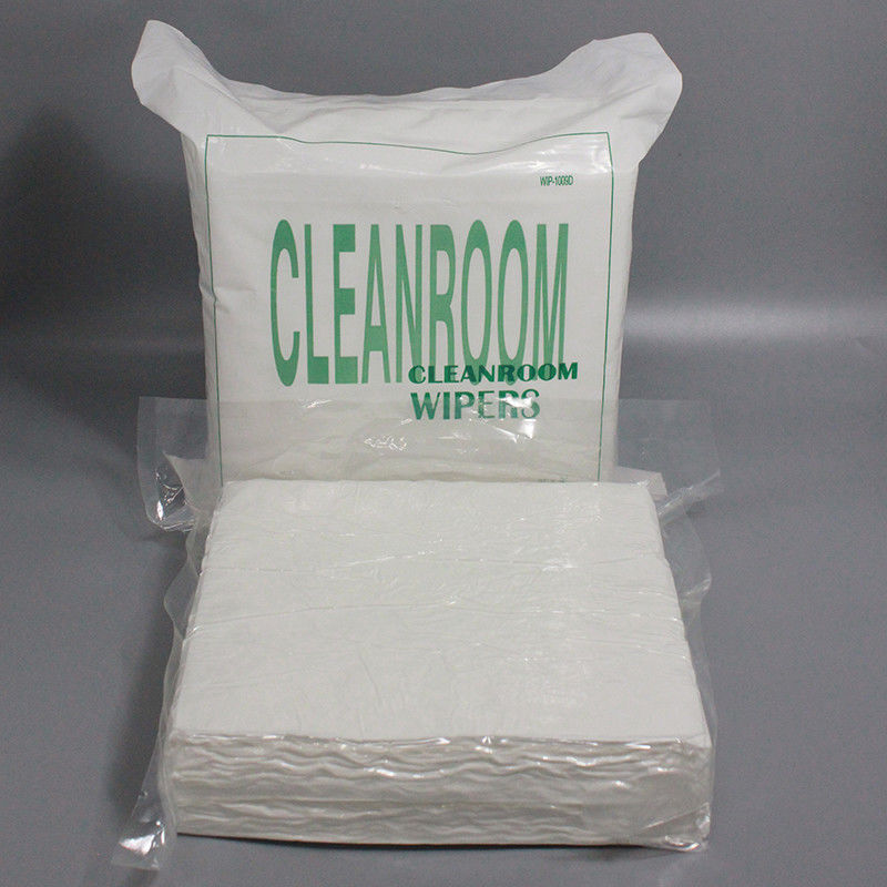 High Absorbent Lint Free Dry Wipes Class 1000 4 Inch Lab Disposable Ultrasonically Sealed