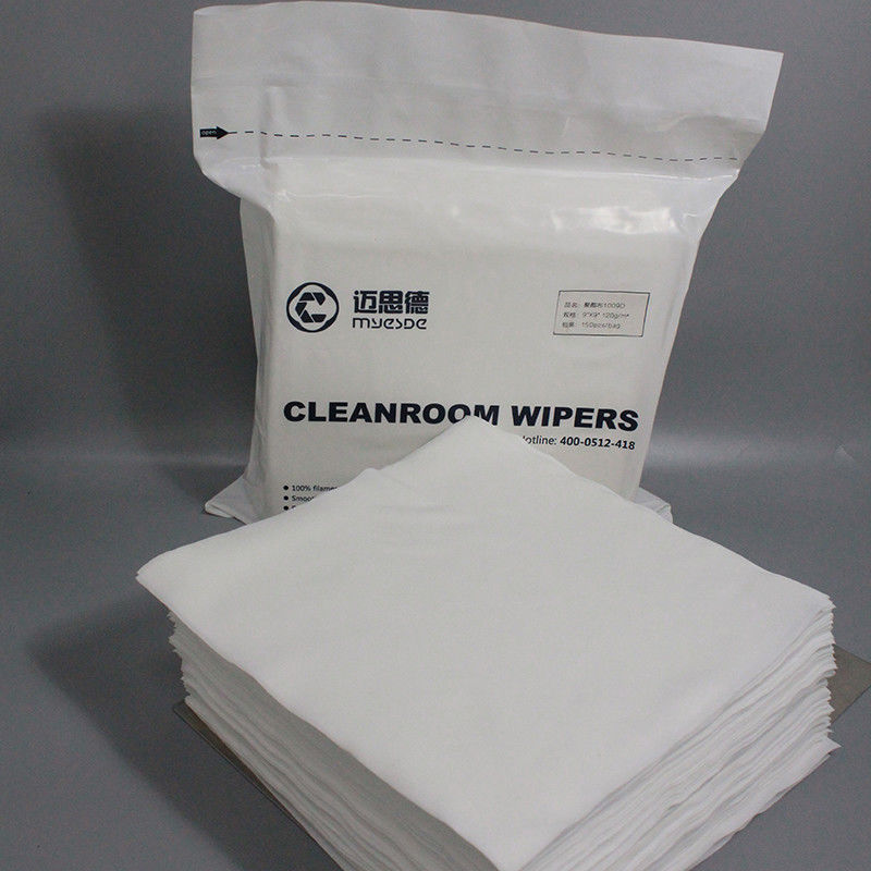 Customized Cleanroom 9inch Polyester Wiper Various Cellulose Polyester Cleanroom Rags For Electronic Industry