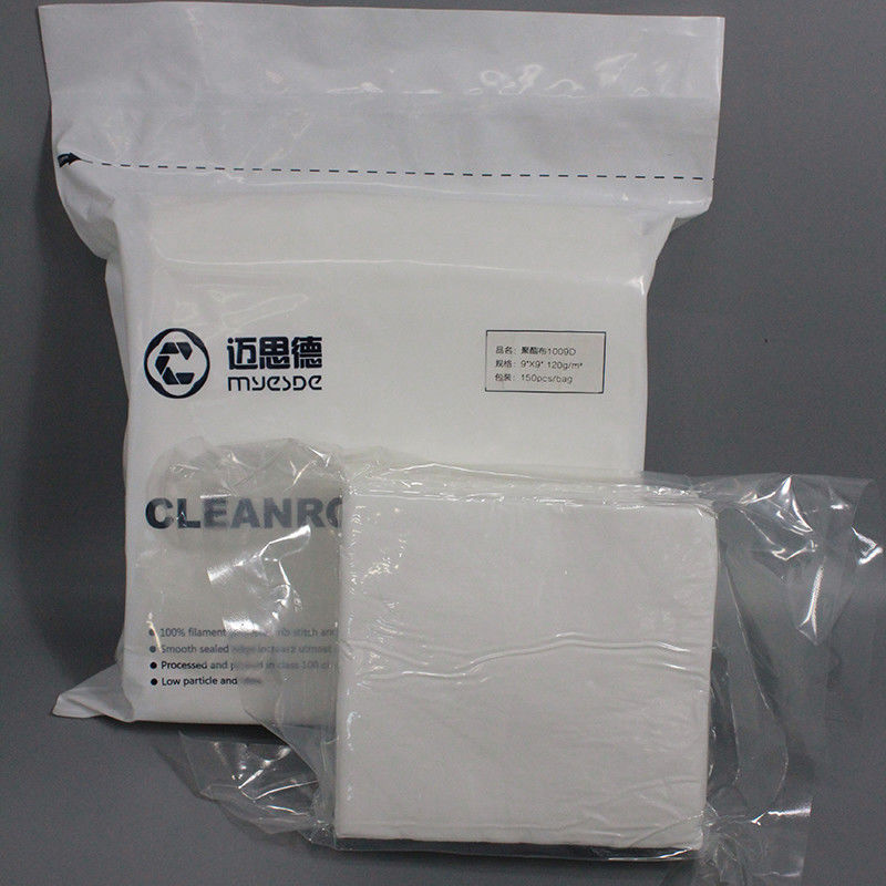 Industrial White Cleanroom Wipers 9x9 Heavy Duty Nonwoven Dust Free Wiper