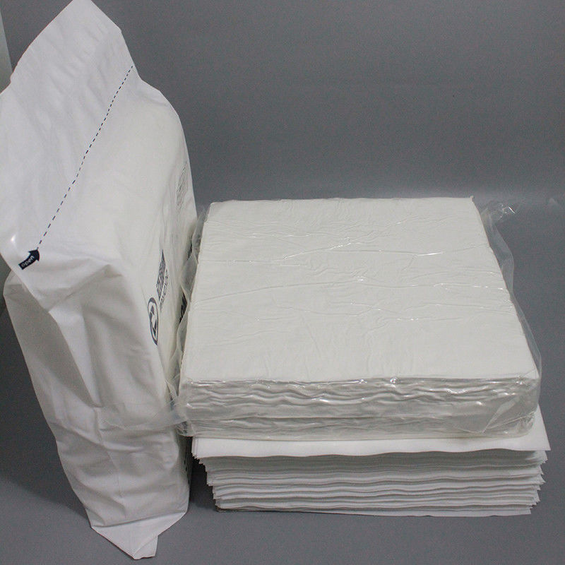 Industrial White Cleanroom Wipers 9x9 Heavy Duty Nonwoven Dust Free Wiper