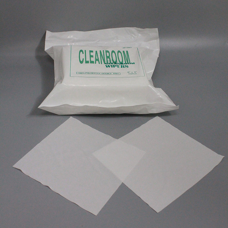 Disposable 165gsm Microfiber 9inch Class 100 Polyester Lint Free Cleaning Dry Wipes
