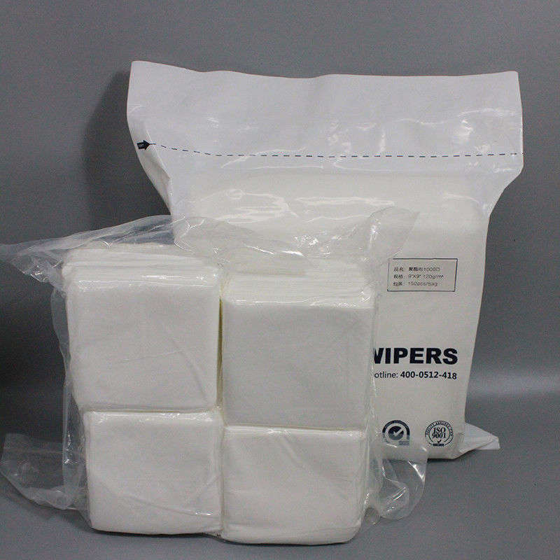Pre Wetted Blend Cleanroom Paper 55% Cellulose 45% Polyester Hydroentangled Nonwoven Wipes