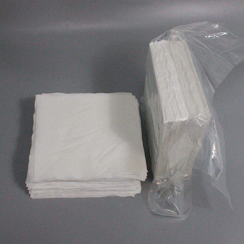Oil Absorbing Cleanroom Polyester Wipes 9 Inch Dust Free Disposable  Microfiber