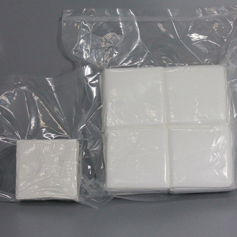High Absorbent 4x4 Cleanroom Microfiber Wipes Laser Cut Class 100 Wipes