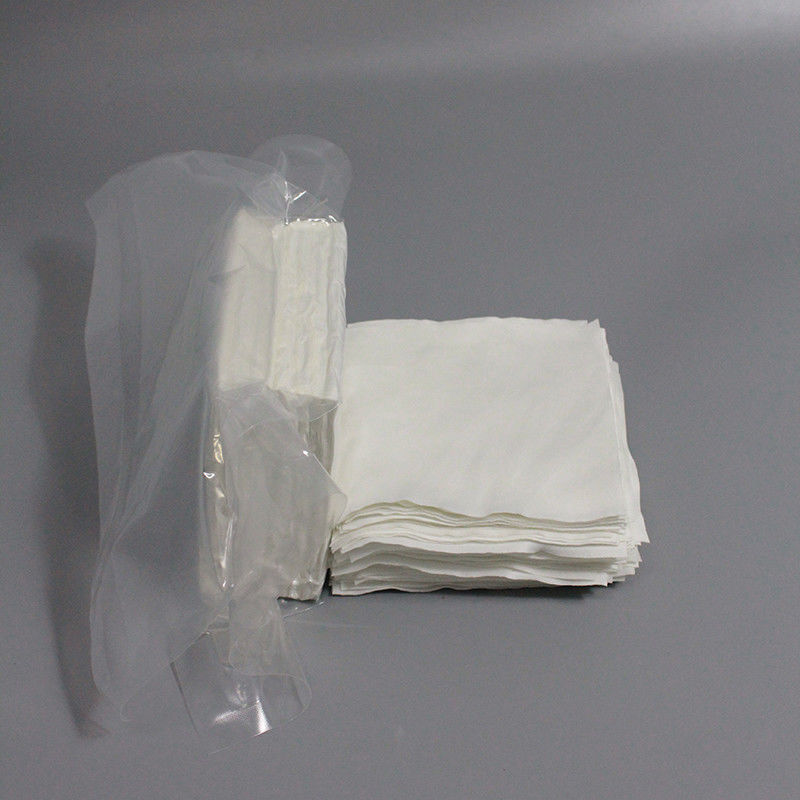 6 Inch Cleanroom Polyester Wiper Vacuum Packaging Absorbent Soft Cleaning Wipes