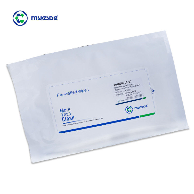 Lint Free Disposable Cleanroom IPA Wipes White Industrial 100 Polyester Sterile Presaturated Wipes
