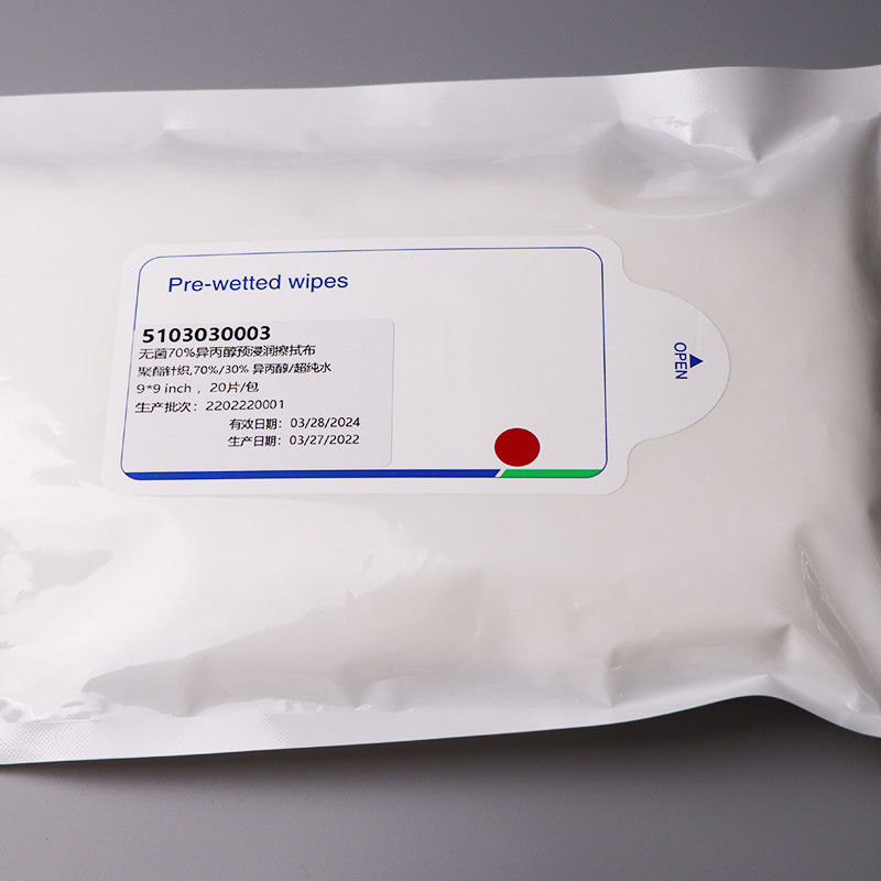Disposable Labs Sterile Cleanroom Wipes Pharmaceutical Wet Cleaning Polyester Knit