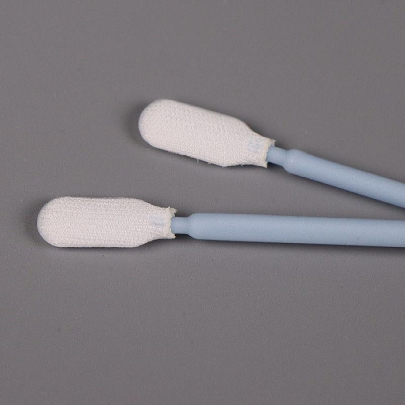 Round Head Cleanroom Swab Polypropylene Small Cotton Buds Microfiber Swabs For Semiconductor