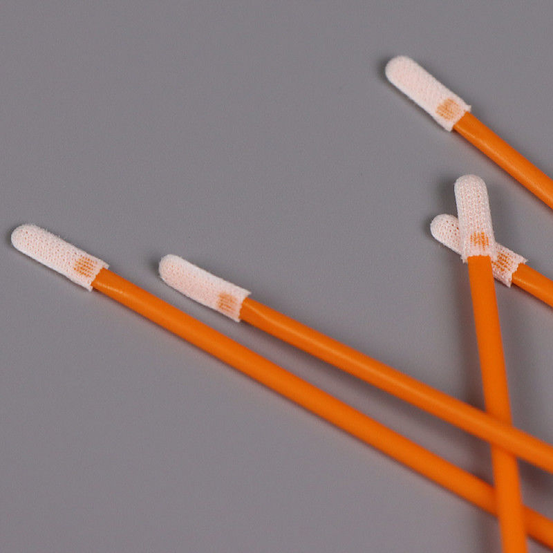 70mm Cleanroom Foam Swab Round Head 3.5mm Polyester Flat Cotton Buds