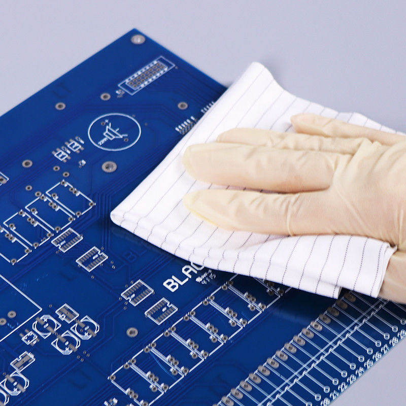 Class 10-100 Antistatic Cleanroom Wipes Disposable Microfiber For Laboratory Factory