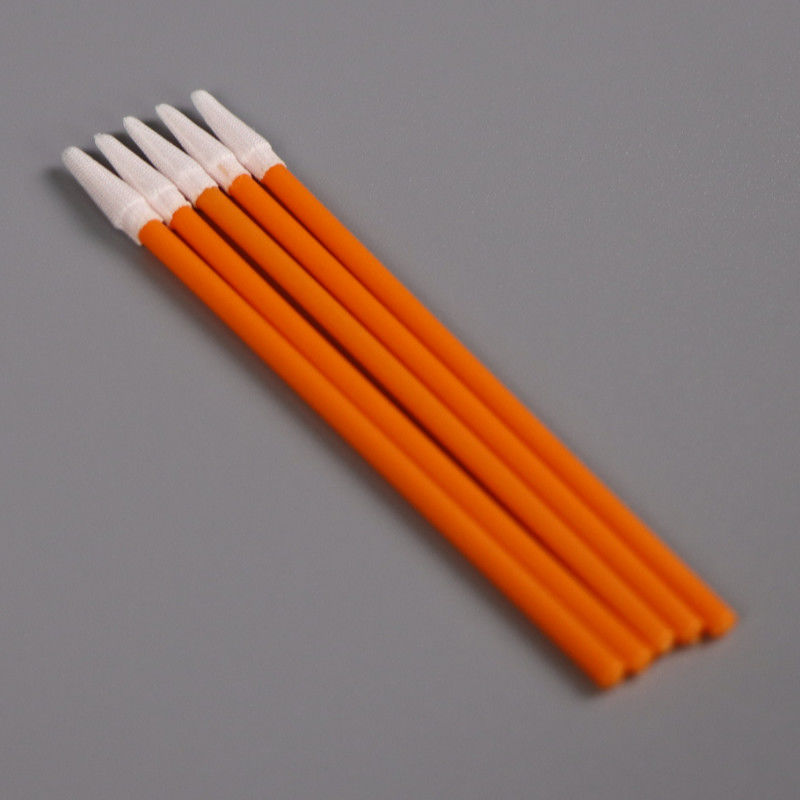 Cleanroom Bend Flexible Paddle Polypropylene Handle Polyester Microfiber Head Cleaning Swabs