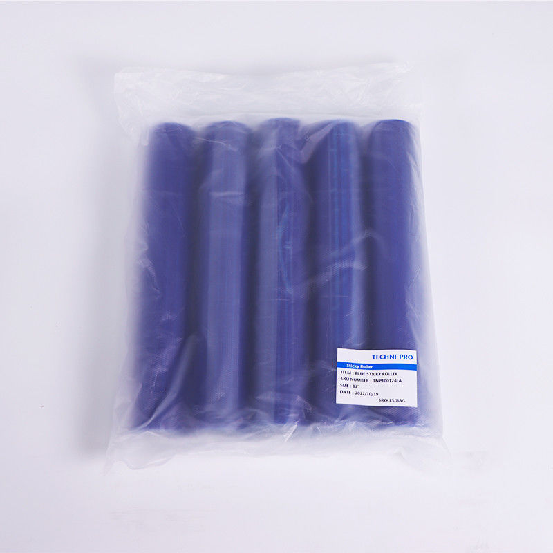 Peelable Disposable Industrial Lint Roller 8 Inch 200mm Blue Dust Free Cleanroom Sticky Mat