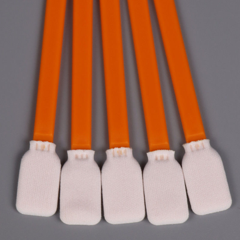 Double Layer Rectangle Head Laser Sealed Printer Head Cleaning Class 100 Knitted Polyester Tip Cleanroom  Swabs