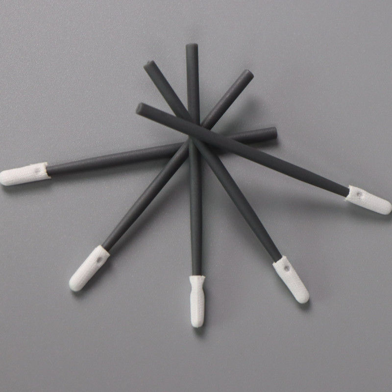 Twisted Tip Double Head Dust Free Class 100 Sealed Polyester Cloth Head Cleanroom Swab Stick