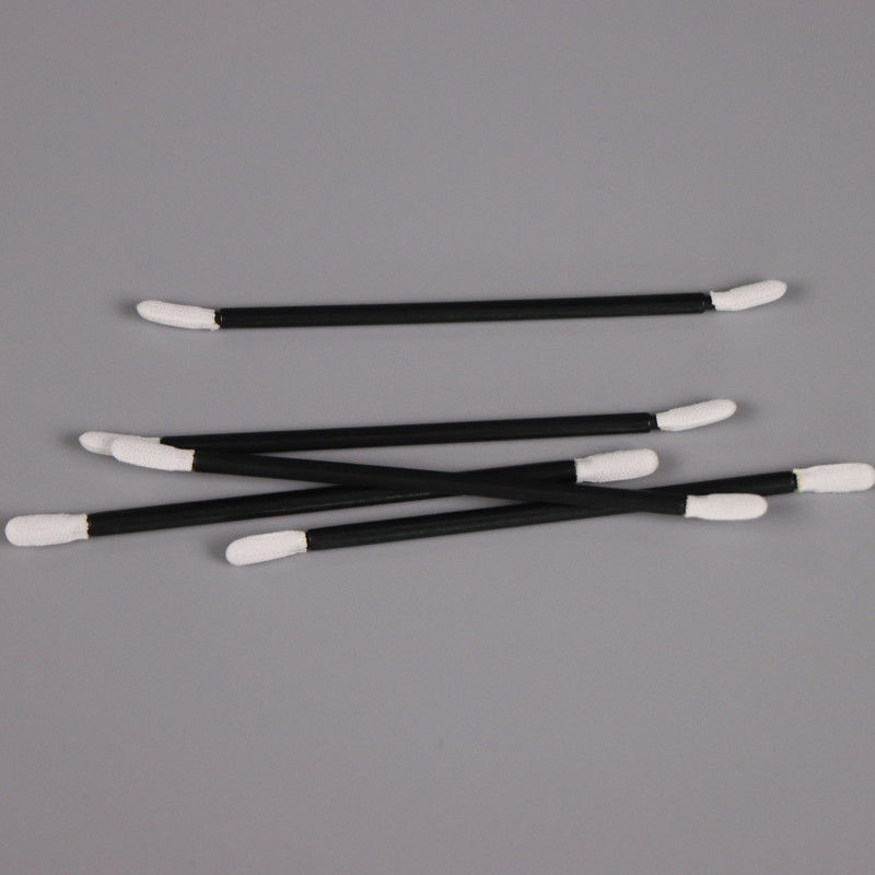 Twisted Tip Double Head Dust Free Class 100 Sealed Polyester Cloth Head Cleanroom Swab Stick