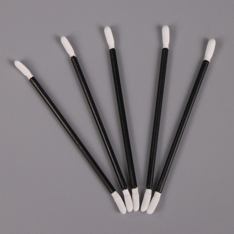 Twisted Tip Double Head Dust Free Class 100 Sealed Polyester Cloth Head Cleanroom Swab Stick