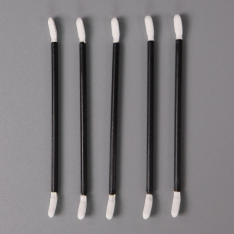 Twisted Tip Double Head Dust Free Class 100 Sealed Polyester Cloth Head Cleanroom Swab Stick