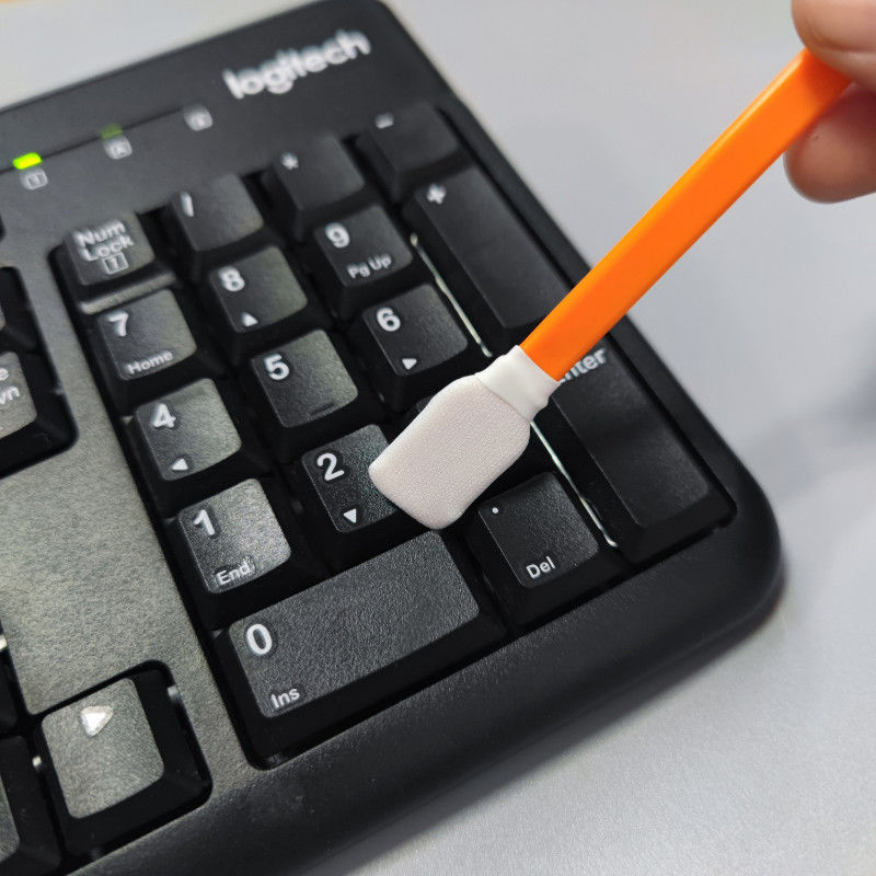 100pcs/bag PS707 Cleanroom Industrial Cleaning Sterile Double Layered Polyester Knit Head Gun Cleaner Swab