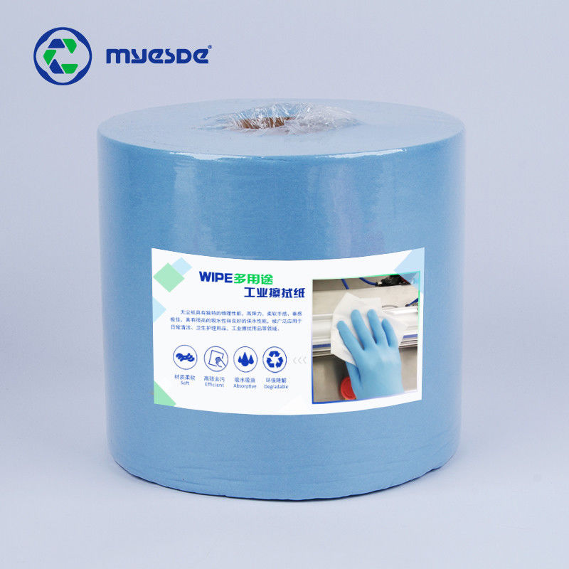 500pcs Industrial Viscose Dry Wipes 25x37cm Poly Cellulose Oil Absorbent Wipes Paper Roll
