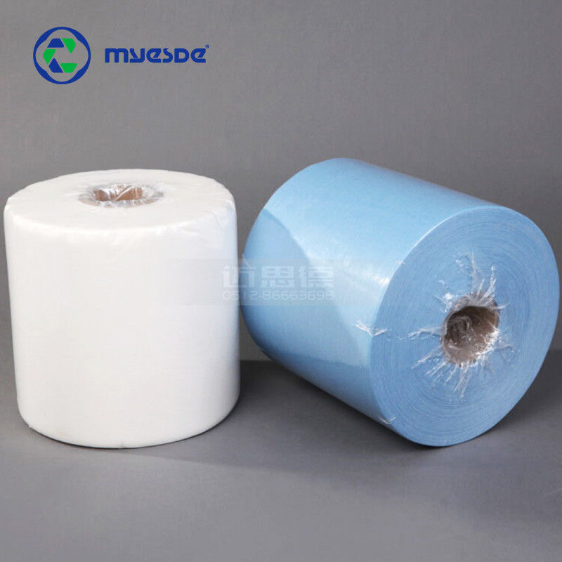 500pcs Industrial Viscose Dry Wipes 25x37cm Poly Cellulose Oil Absorbent Wipes Paper Roll