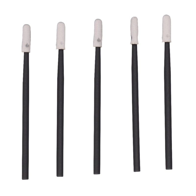Twisted Tip Double Head Dust Free Class 100 Sealed Polyester Cloth Head Cleanroom Swab Stick