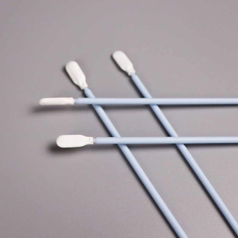 Double Layer Polyester Tipped Swabs Industrial Disposable Cleanroom Cotton Buds For Electronics