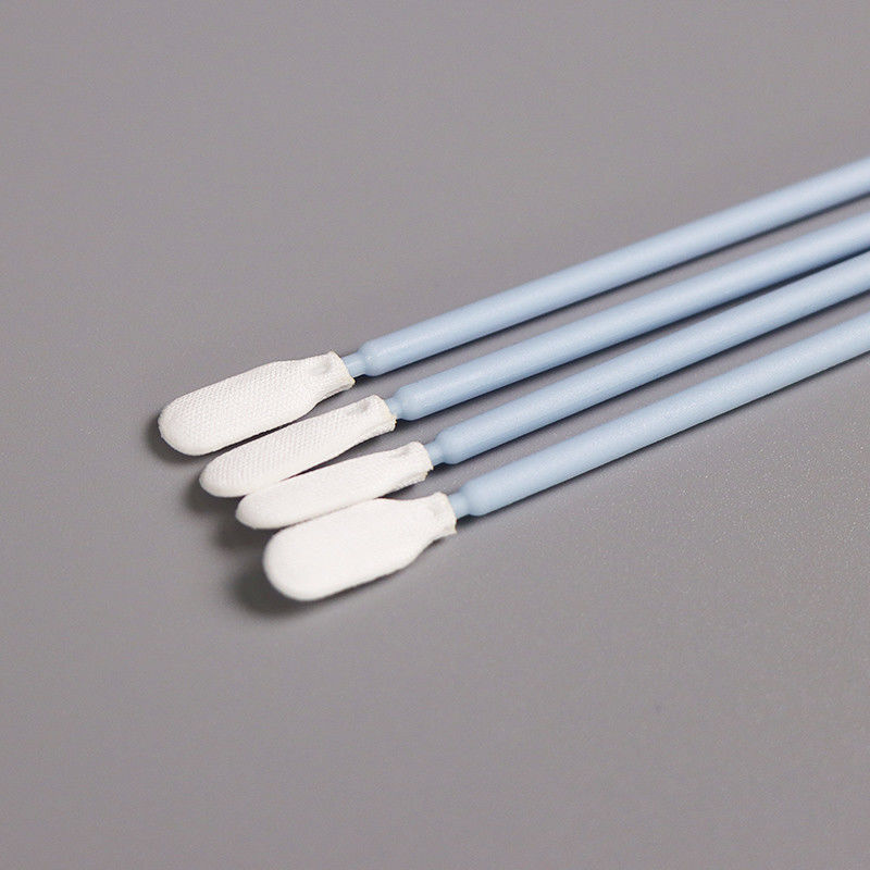 Double Layer Polyester Tipped Swabs Industrial Disposable Cleanroom Cotton Buds For Electronics