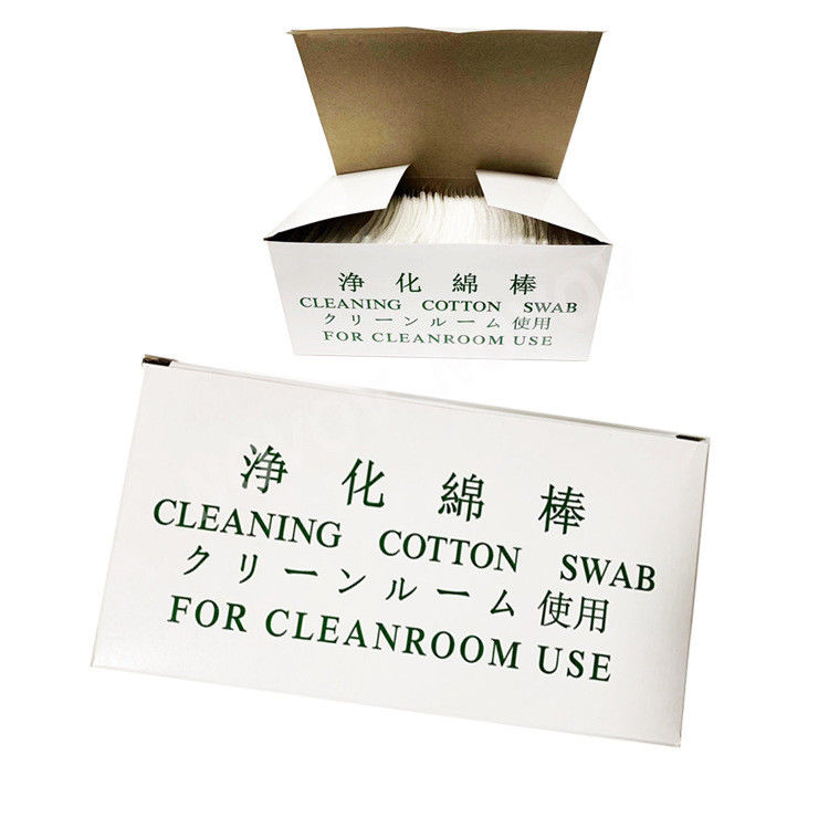 Customization Electronic Lint Free Buds Paper Handle Cleanroom Pointed Cotton Long Cleaning Swab