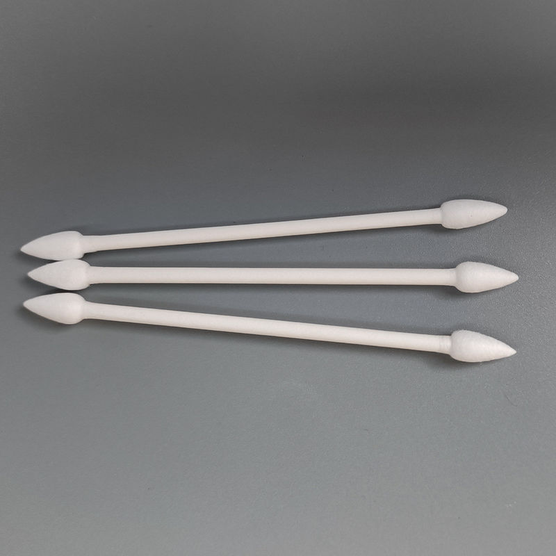 Cleanroom Lint Free White Cotton Buds Cleaning Pointed Cotton Swabs