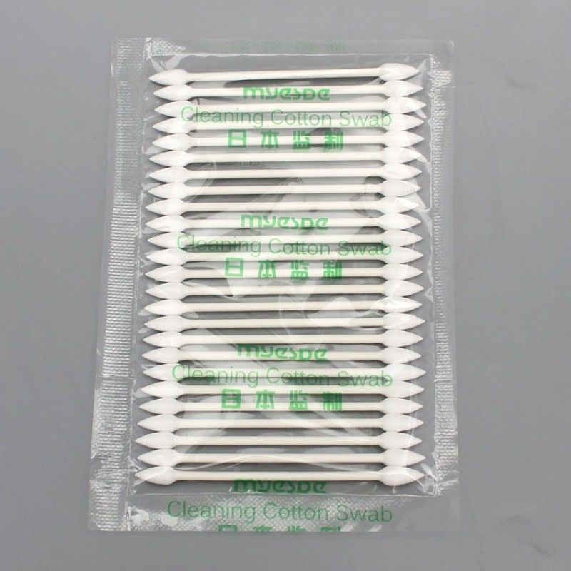 Customization Electronic Lint Free Buds Paper Handle Cleanroom Pointed Cotton Long Cleaning Swab