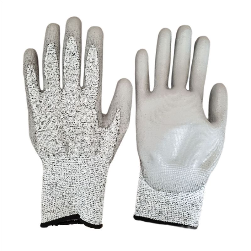Custom Knitted Cleanroom Gloves Anti Skid Cut Resistant Working Hand Gloves