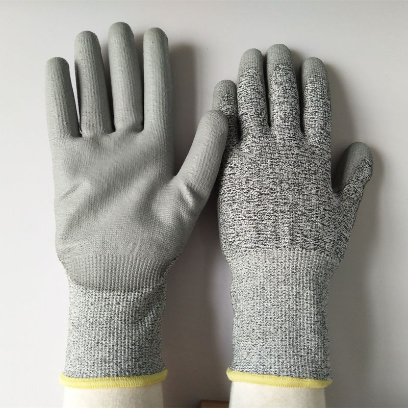 Custom Knitted Cleanroom Gloves Anti Skid Cut Resistant Working Hand Gloves