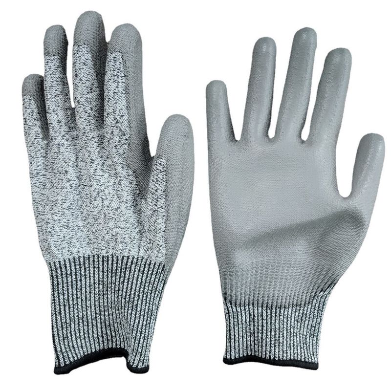 White PU Coating Cleanroom Gloves Anti Static ESD Work Mitten Carbon Fiber Safety Hot Selling