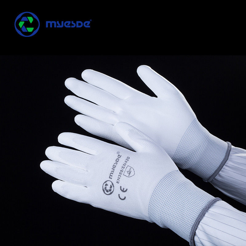 Carbon Fiber PU ESD Anti Static Gloves Work Safety Gloves Quick Seller