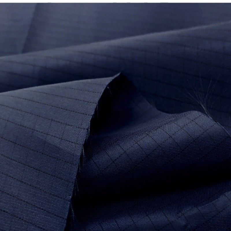 Cleanroom Lint Free Polyester ESD Safety Anti Static Fabric For Lab Clothing