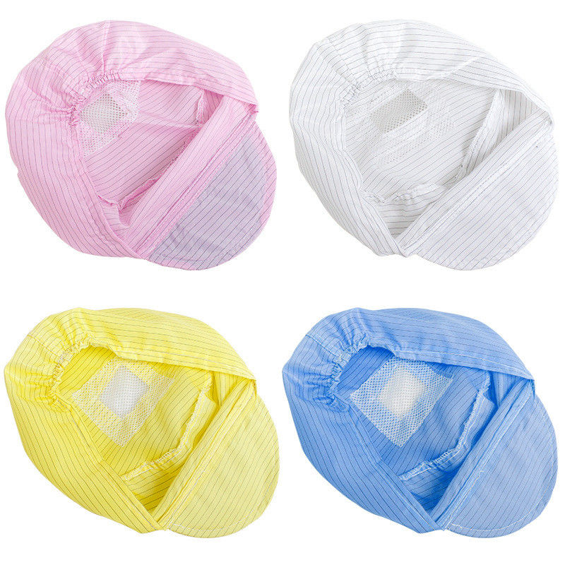 esd Cap Lint Free Anti Static Hat Polyester Cleanroom Antistatic ESD Cap Clean Room Cap